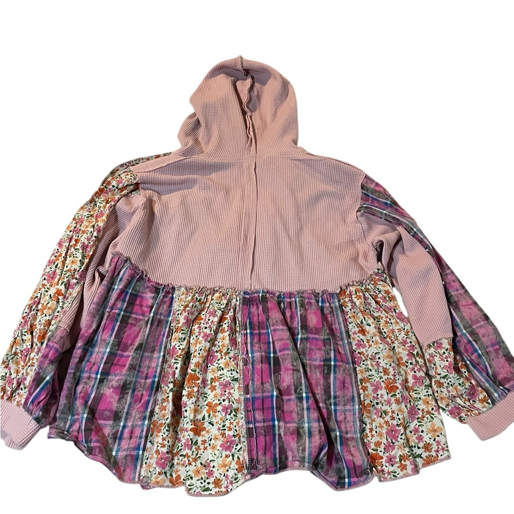 POL Pink Textured Hoodie - Picture 7 of 8